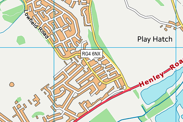 RG4 6NX map - OS VectorMap District (Ordnance Survey)