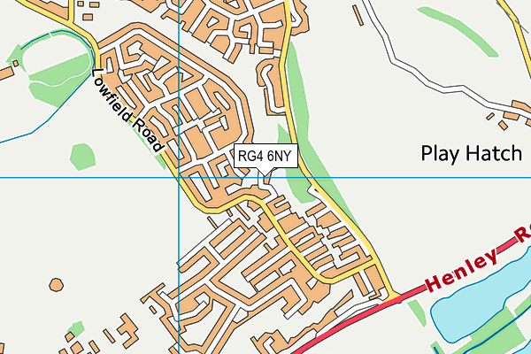 RG4 6NY map - OS VectorMap District (Ordnance Survey)