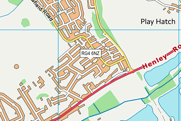 RG4 6NZ map - OS VectorMap District (Ordnance Survey)
