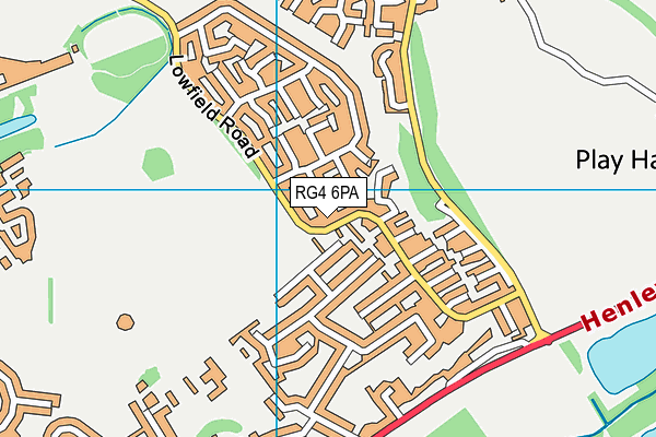 RG4 6PA map - OS VectorMap District (Ordnance Survey)