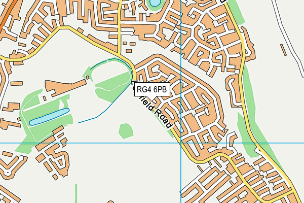 RG4 6PB map - OS VectorMap District (Ordnance Survey)