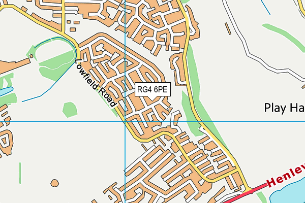 RG4 6PE map - OS VectorMap District (Ordnance Survey)