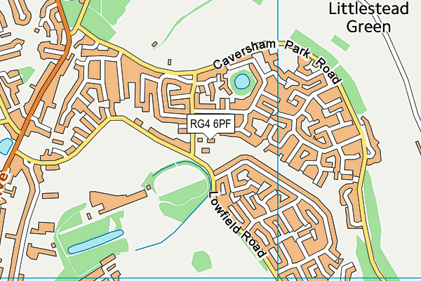 Milestone Centre map (RG4 6PF) - OS VectorMap District (Ordnance Survey)