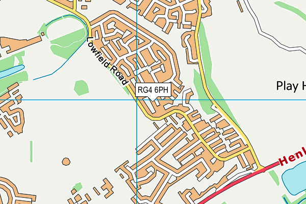 RG4 6PH map - OS VectorMap District (Ordnance Survey)