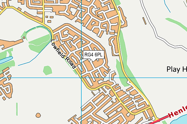 RG4 6PL map - OS VectorMap District (Ordnance Survey)