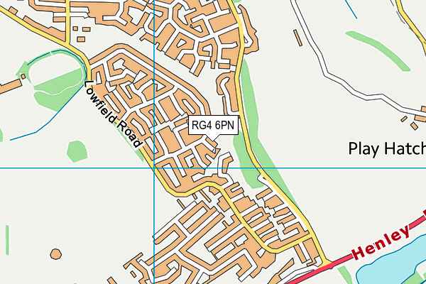 RG4 6PN map - OS VectorMap District (Ordnance Survey)