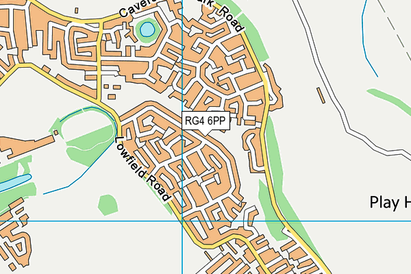 RG4 6PP map - OS VectorMap District (Ordnance Survey)