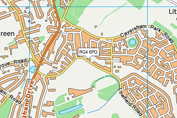 RG4 6PQ map - OS VectorMap District (Ordnance Survey)