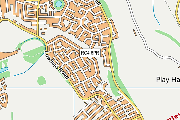 RG4 6PR map - OS VectorMap District (Ordnance Survey)