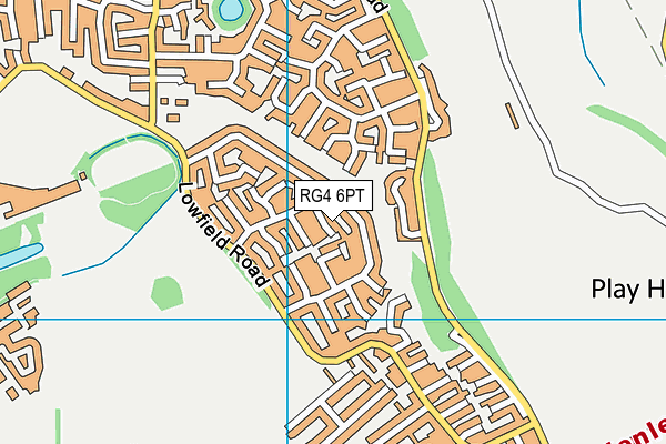 RG4 6PT map - OS VectorMap District (Ordnance Survey)
