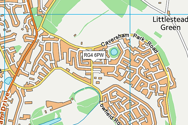 RG4 6PW map - OS VectorMap District (Ordnance Survey)