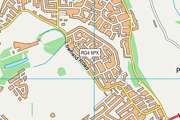 RG4 6PX map - OS VectorMap District (Ordnance Survey)
