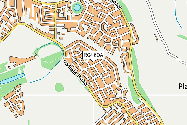 RG4 6QA map - OS VectorMap District (Ordnance Survey)