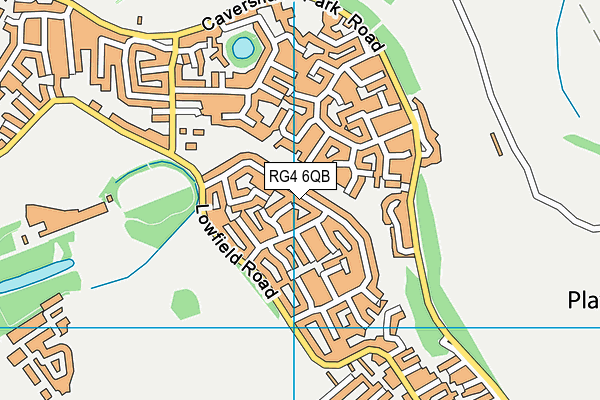 RG4 6QB map - OS VectorMap District (Ordnance Survey)
