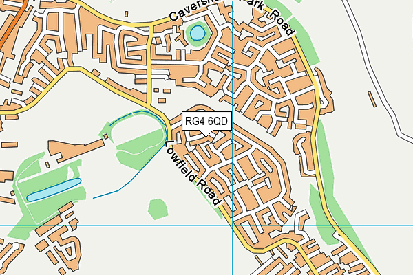 RG4 6QD map - OS VectorMap District (Ordnance Survey)