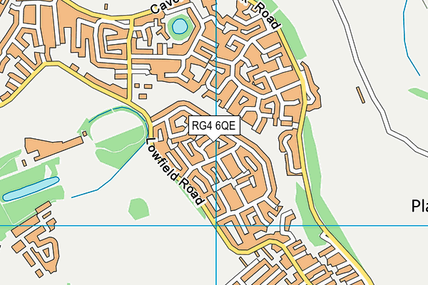 RG4 6QE map - OS VectorMap District (Ordnance Survey)