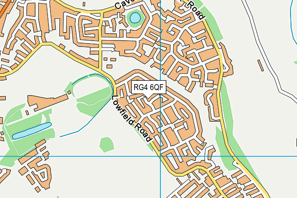 RG4 6QF map - OS VectorMap District (Ordnance Survey)
