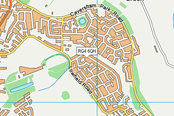 RG4 6QH map - OS VectorMap District (Ordnance Survey)