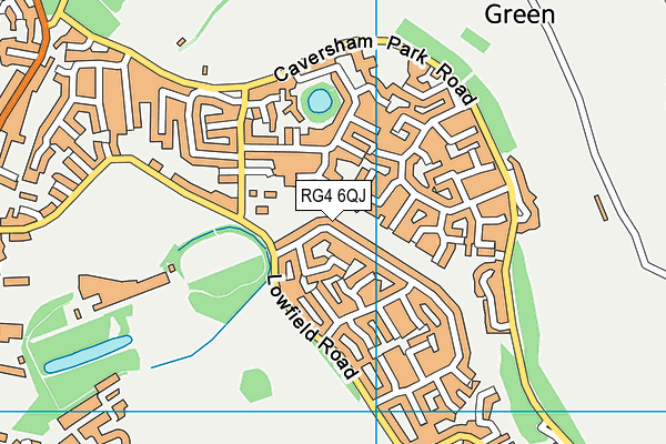 RG4 6QJ map - OS VectorMap District (Ordnance Survey)