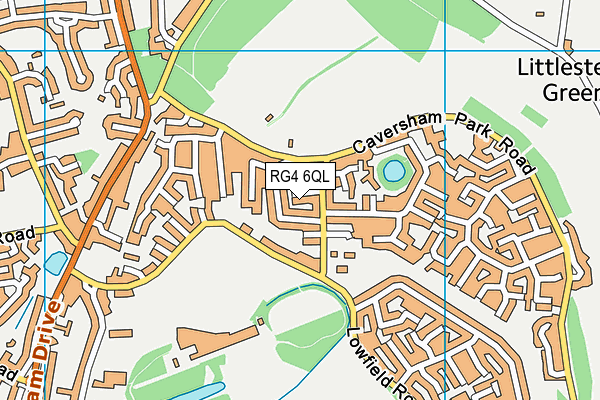 RG4 6QL map - OS VectorMap District (Ordnance Survey)
