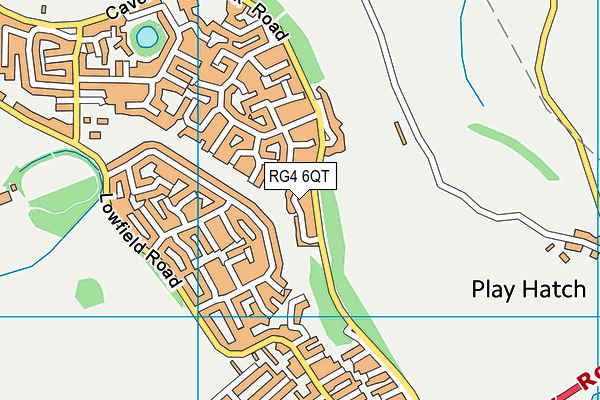 RG4 6QT map - OS VectorMap District (Ordnance Survey)