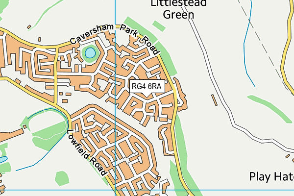 RG4 6RA map - OS VectorMap District (Ordnance Survey)