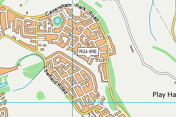 RG4 6RE map - OS VectorMap District (Ordnance Survey)
