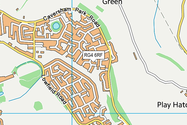 RG4 6RF map - OS VectorMap District (Ordnance Survey)