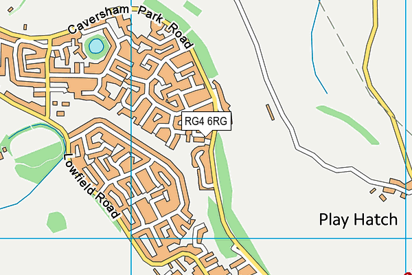 RG4 6RG map - OS VectorMap District (Ordnance Survey)
