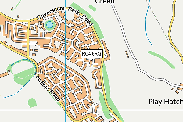 RG4 6RQ map - OS VectorMap District (Ordnance Survey)