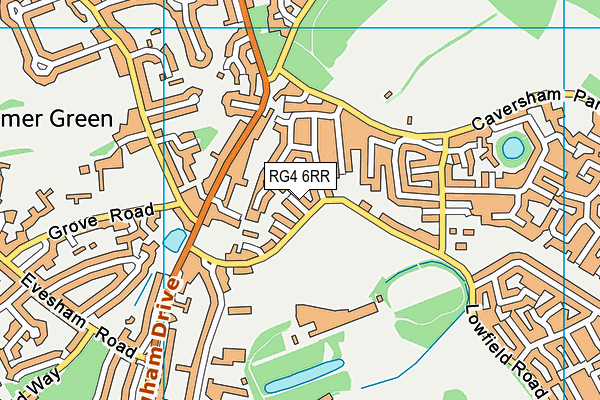 RG4 6RR map - OS VectorMap District (Ordnance Survey)