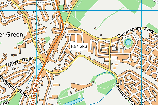 RG4 6RS map - OS VectorMap District (Ordnance Survey)