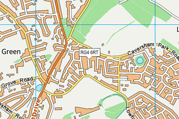 RG4 6RT map - OS VectorMap District (Ordnance Survey)