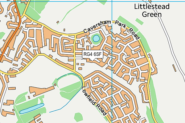 RG4 6SF map - OS VectorMap District (Ordnance Survey)
