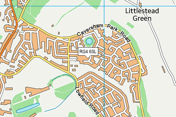 RG4 6SL map - OS VectorMap District (Ordnance Survey)