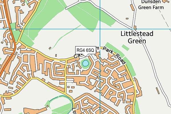 RG4 6SQ map - OS VectorMap District (Ordnance Survey)
