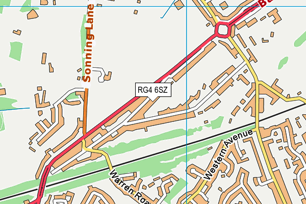 RG4 6SZ map - OS VectorMap District (Ordnance Survey)