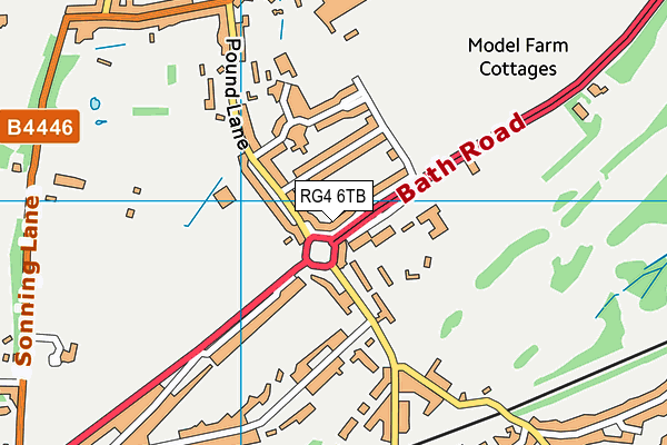 RG4 6TB map - OS VectorMap District (Ordnance Survey)