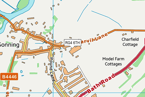 RG4 6TH map - OS VectorMap District (Ordnance Survey)