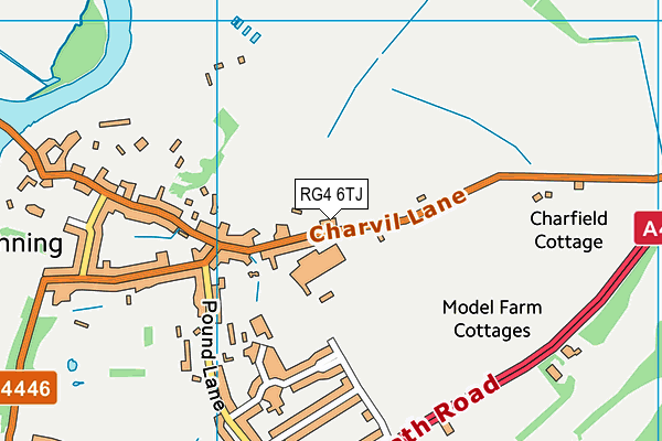 RG4 6TJ map - OS VectorMap District (Ordnance Survey)