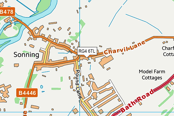 RG4 6TL map - OS VectorMap District (Ordnance Survey)