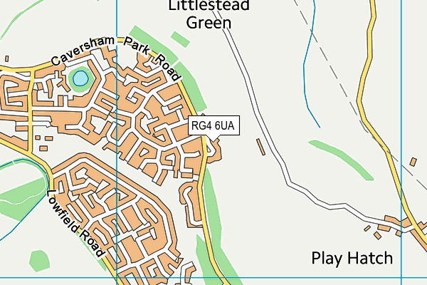 RG4 6UA map - OS VectorMap District (Ordnance Survey)