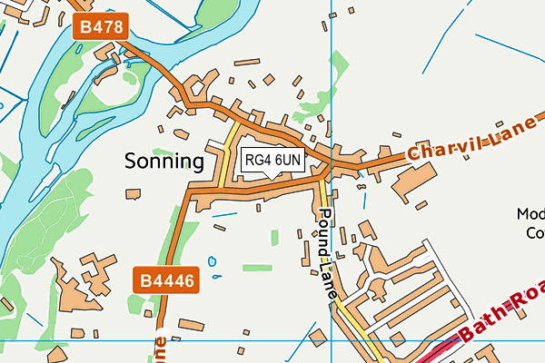 RG4 6UN map - OS VectorMap District (Ordnance Survey)