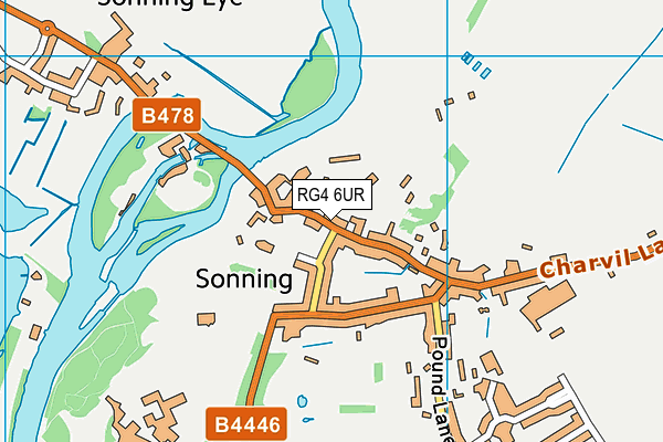 RG4 6UR map - OS VectorMap District (Ordnance Survey)