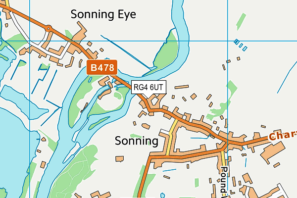 RG4 6UT map - OS VectorMap District (Ordnance Survey)