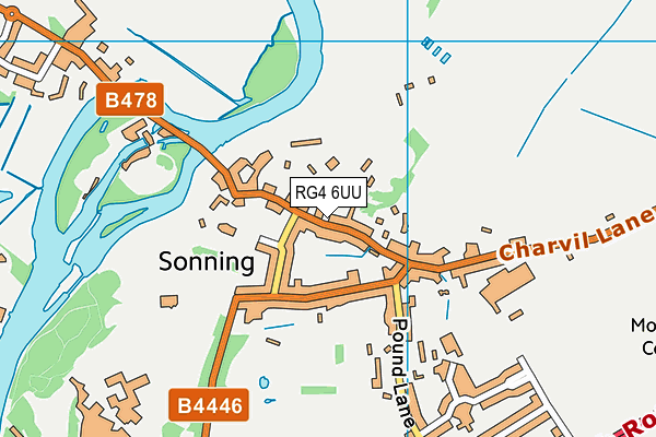 RG4 6UU map - OS VectorMap District (Ordnance Survey)