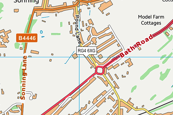 RG4 6XG map - OS VectorMap District (Ordnance Survey)