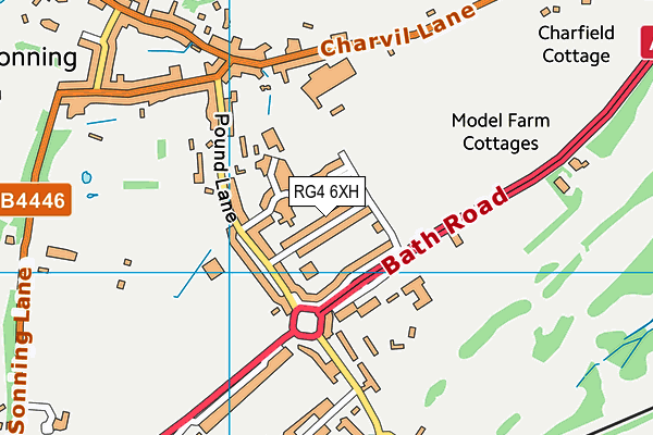 RG4 6XH map - OS VectorMap District (Ordnance Survey)