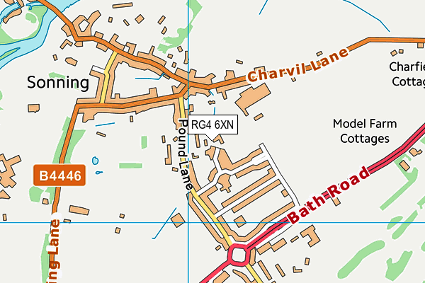 RG4 6XN map - OS VectorMap District (Ordnance Survey)