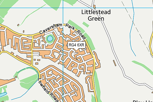 RG4 6XR map - OS VectorMap District (Ordnance Survey)